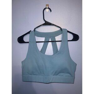 Women’s‎ Vital Sports Bra Light Blue Removal Pads Criss Cross Back Size XL